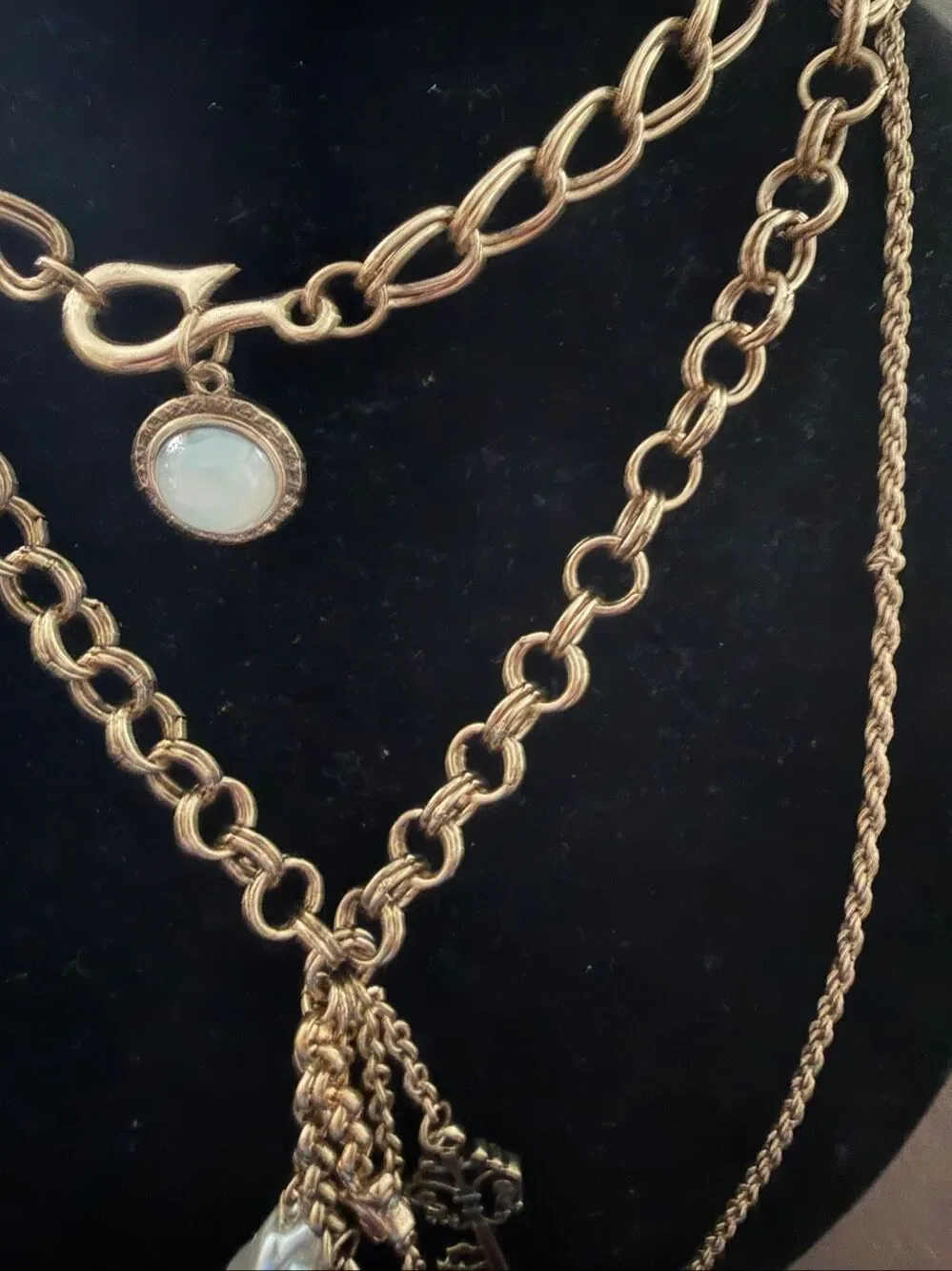 Free People Tate Layered Charm Necklace NWT